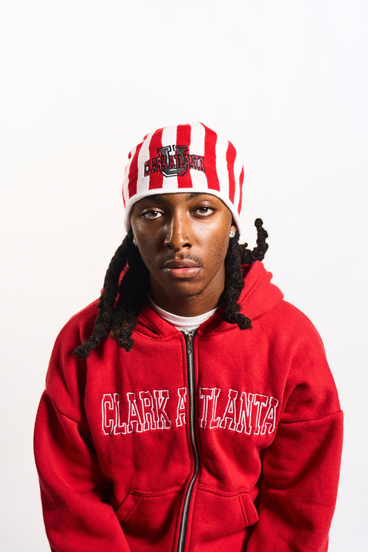 Clark Atlanta University Striped Beanie