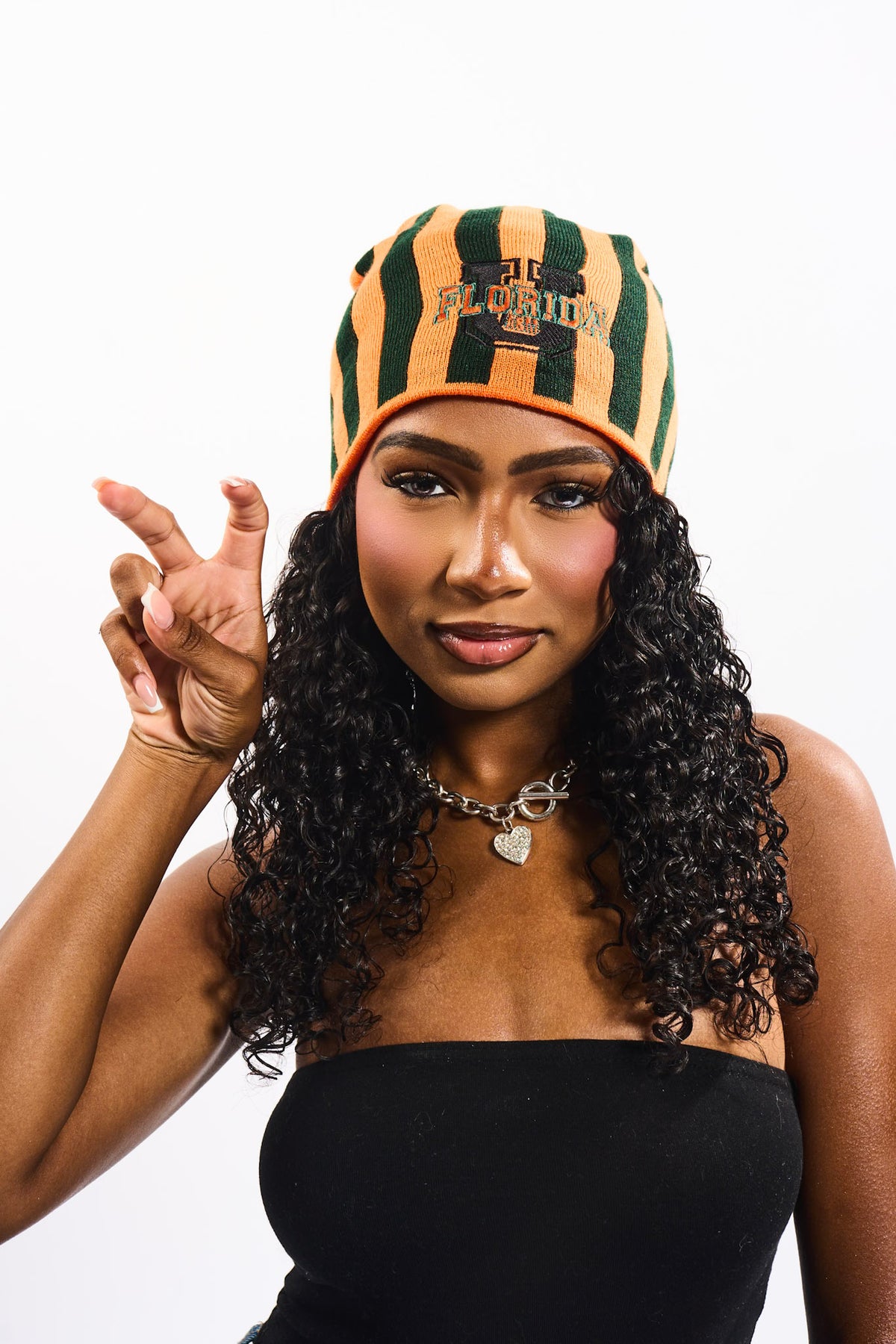 FAMU Striped Beanie