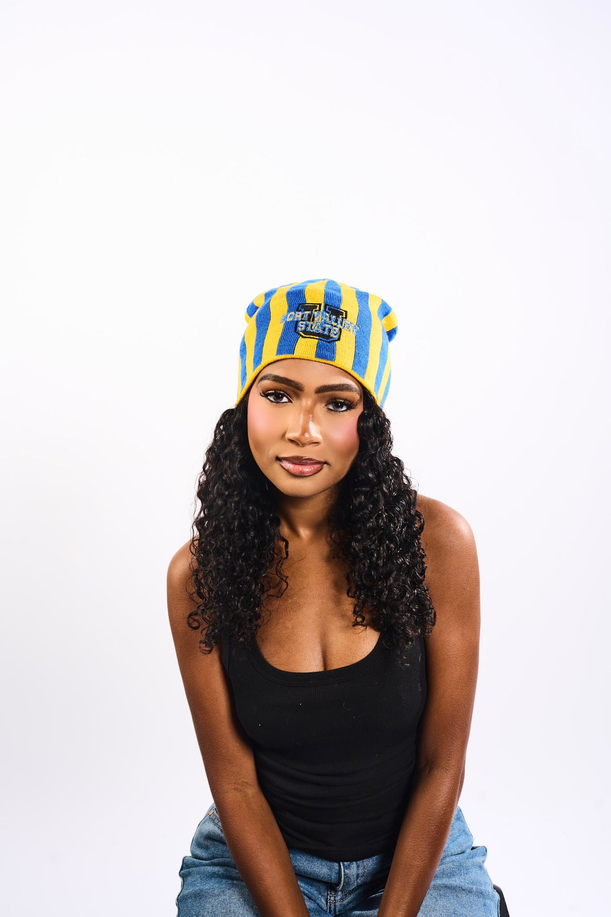 Fort Valley State University Striped Beanie