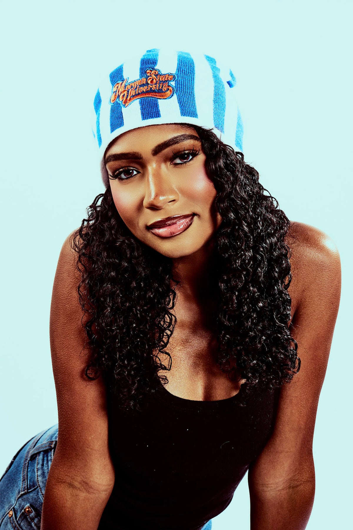Morgan State University Striped Beanie
