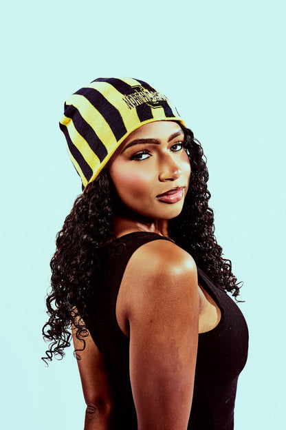 NC A&T University Striped Beanie