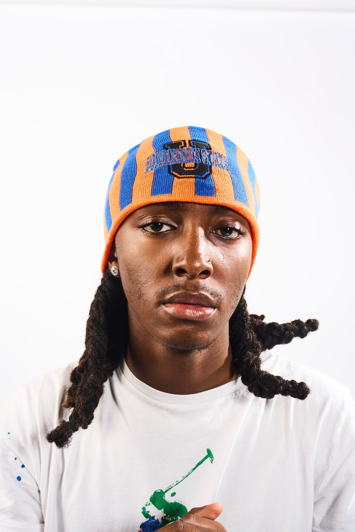 Savannah State University Striped Beanie